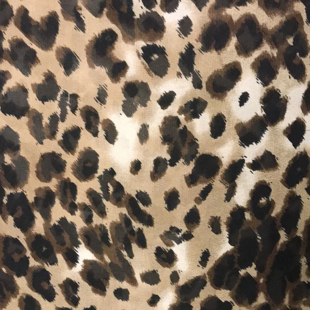 FOREVER 21 Women’s Sheer Blouse Top in Animal Print Dolman Sleeves Flowy Size S